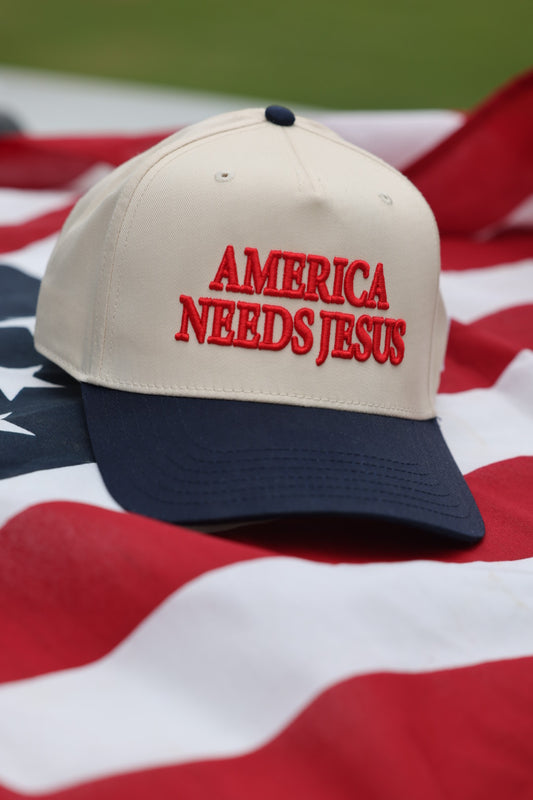Tree Church Co. - America Needs Jesus snapback hat 🇺🇸