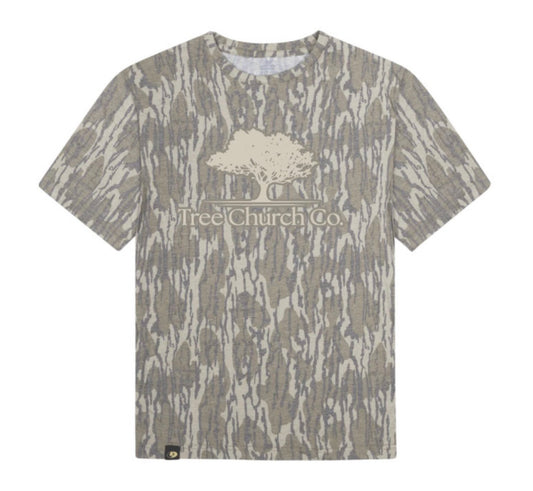 “I Met Jesus in the Woods” Bottomland tee